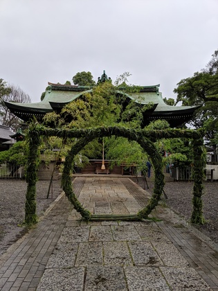 茅の輪くぐり